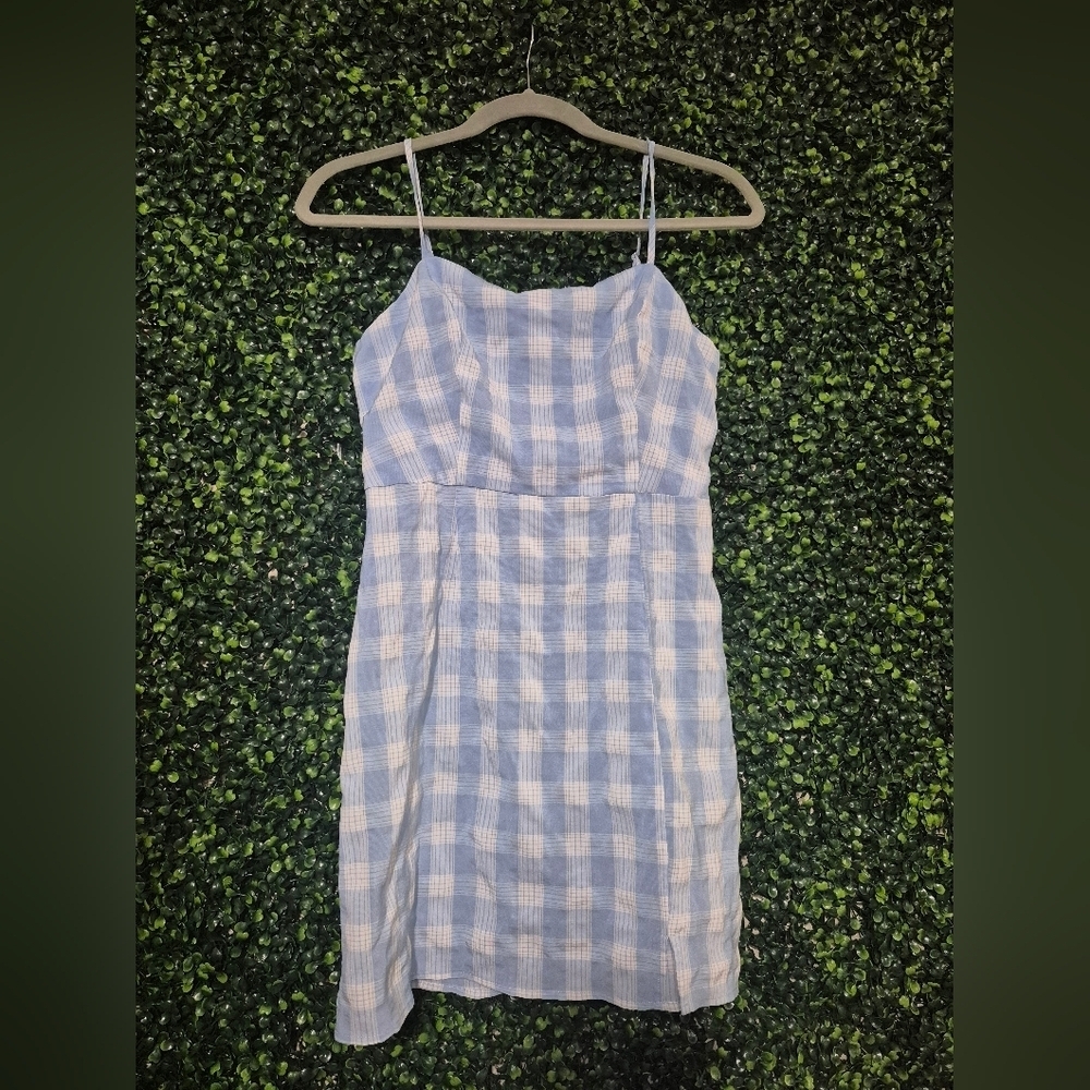 BP Blue and White Checkered Dress